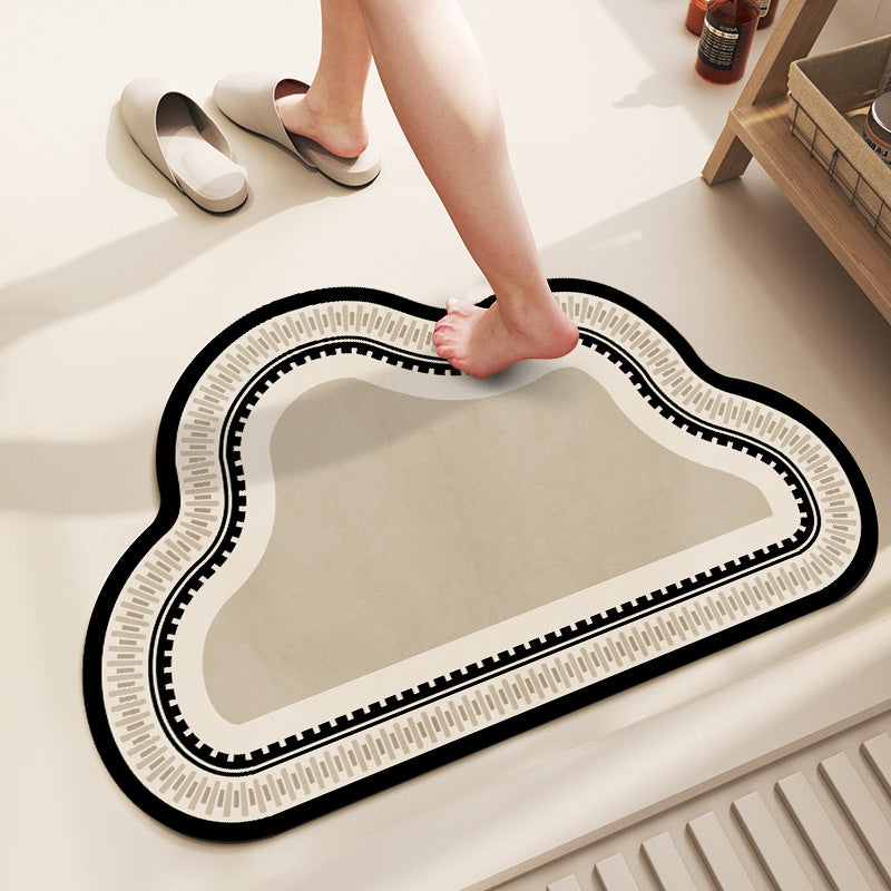 Soft Cloud-Shaped Bath Mat