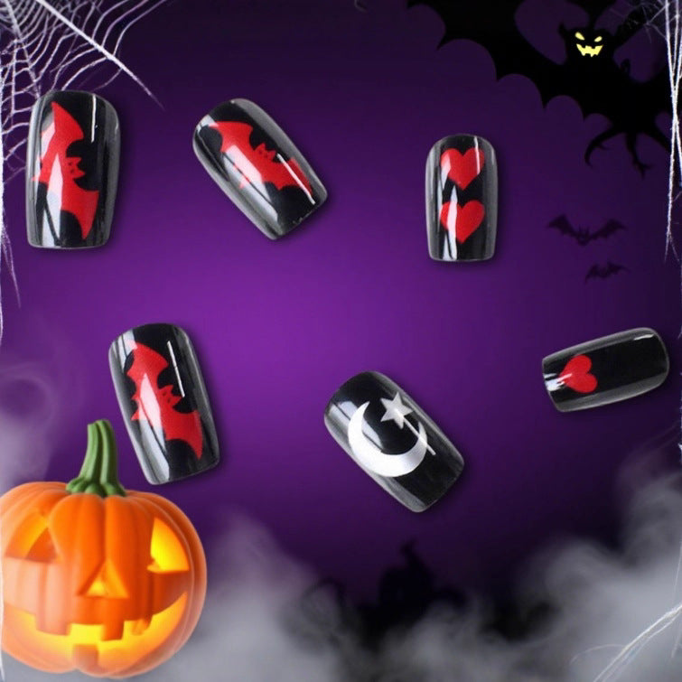 Halloween-Themed Nail Art Design Kalsten