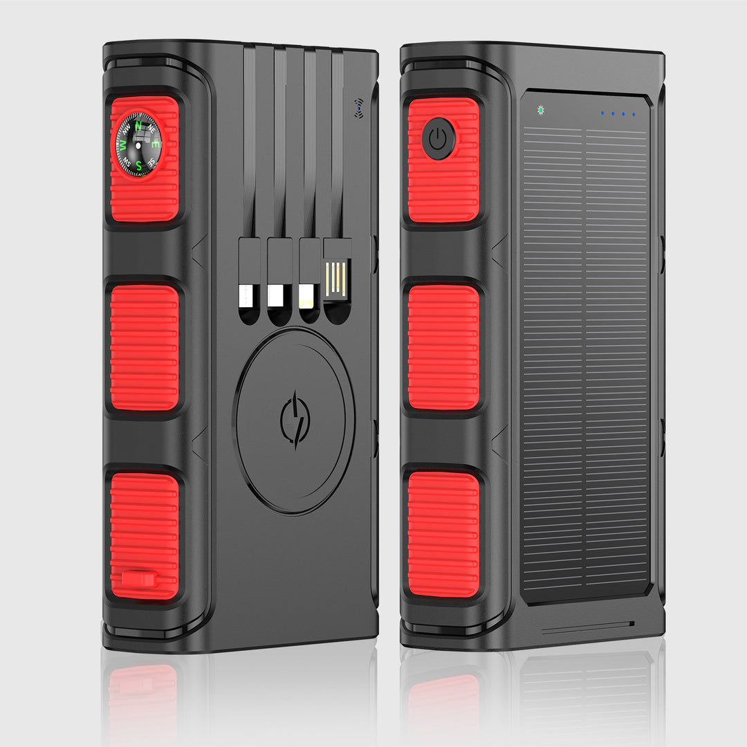 Solar Powerbank with Integrated Compass and Multiple Charging Ports Kalsten