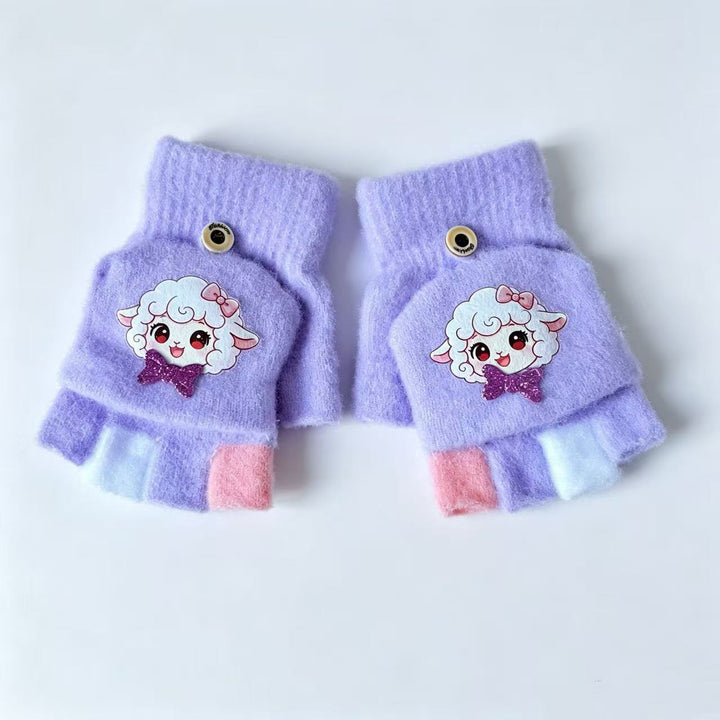 Heart Embellished Fingerless Gloves Kalsten