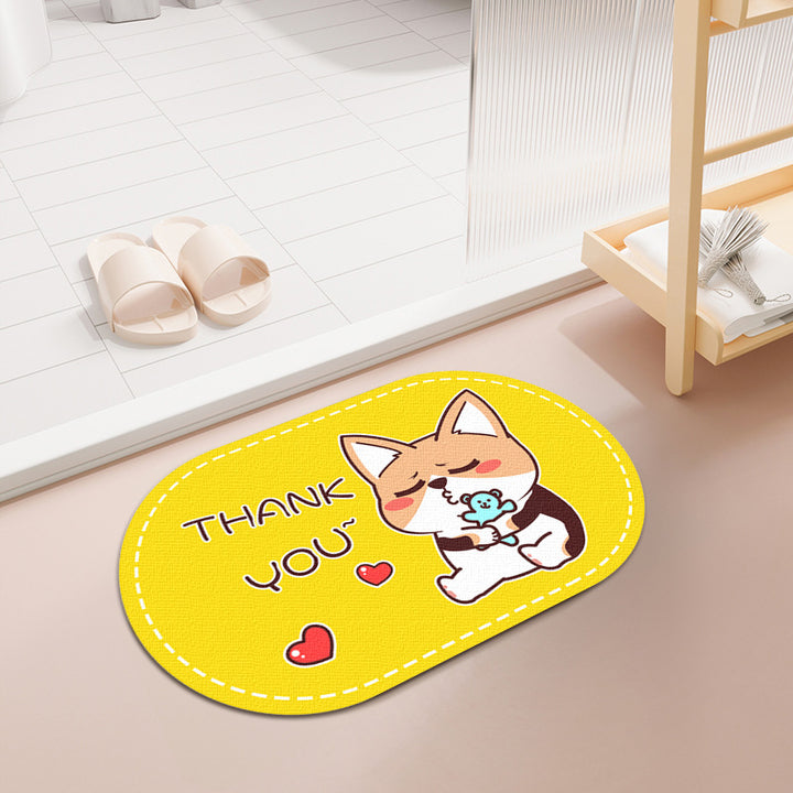 Cute Pet-Themed Entrance Mat