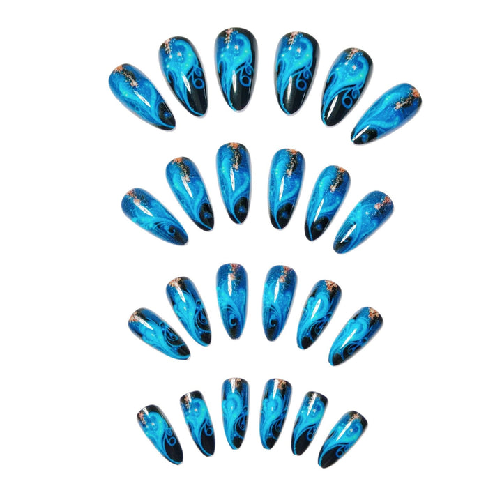 Celestial Swirl Nail Art Kalsten