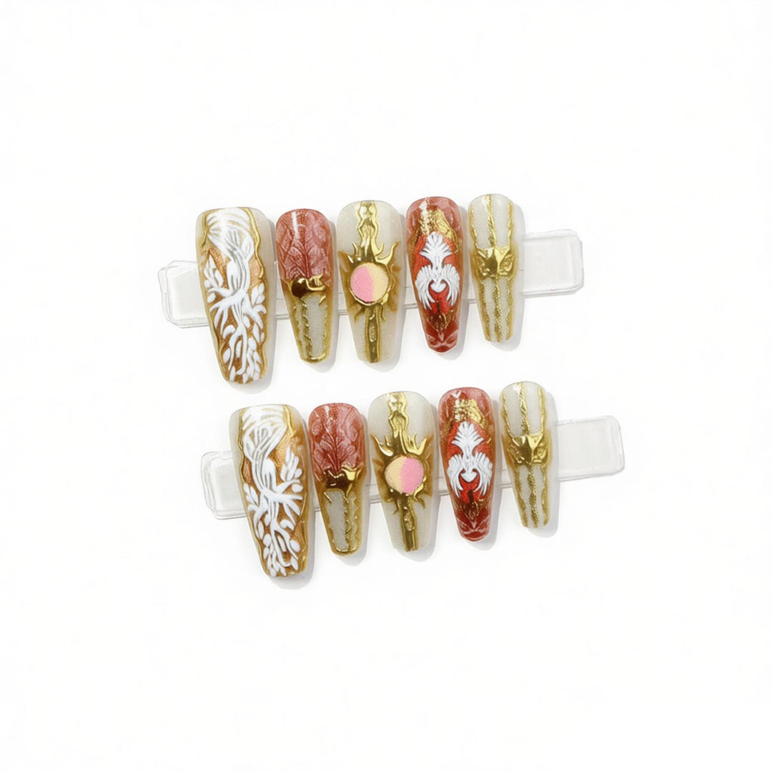Artistic Press-On Nail Designs Kalsten