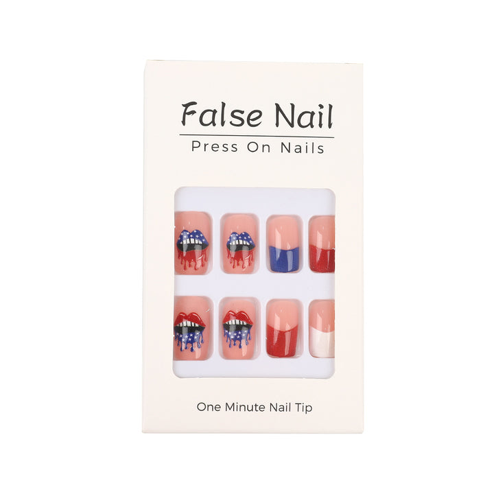 Patriotic style artificial nails Kalsten