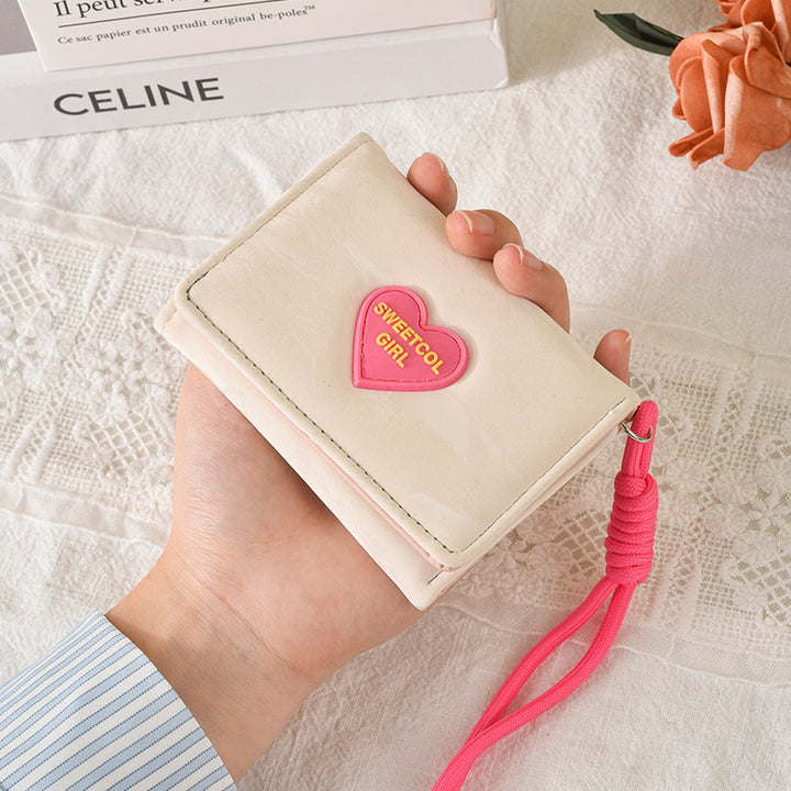 Cute Heart-Embellished Wallet Kalsten