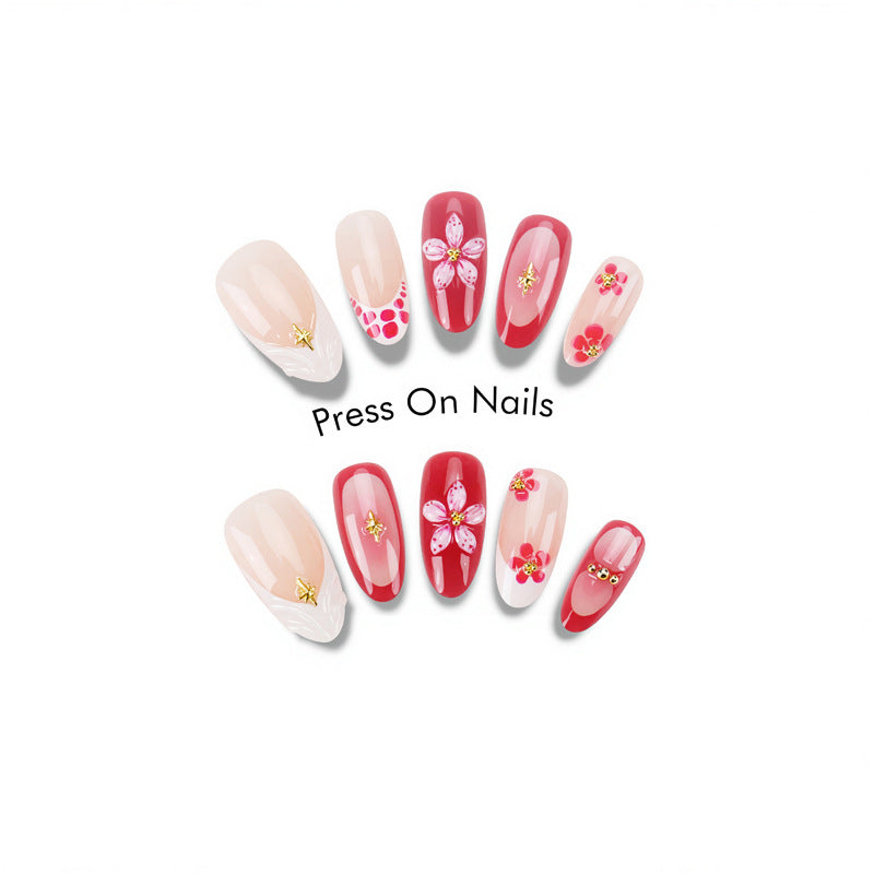Floral Art Press-On Nail Set Kalsten