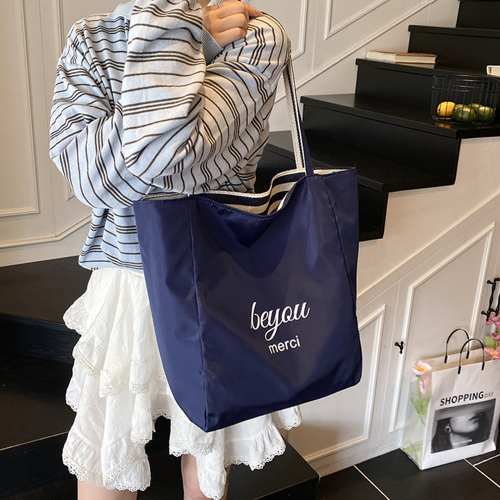 Casual Striped Beach Tote Kalsten