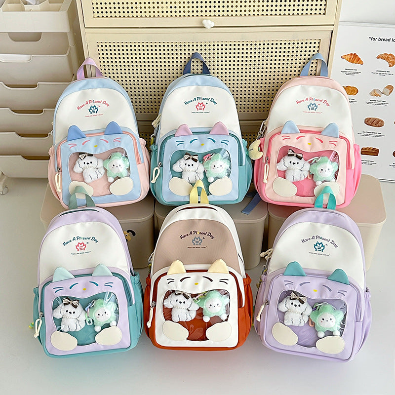 Cute Cat-Themed Backpack Kalsten
