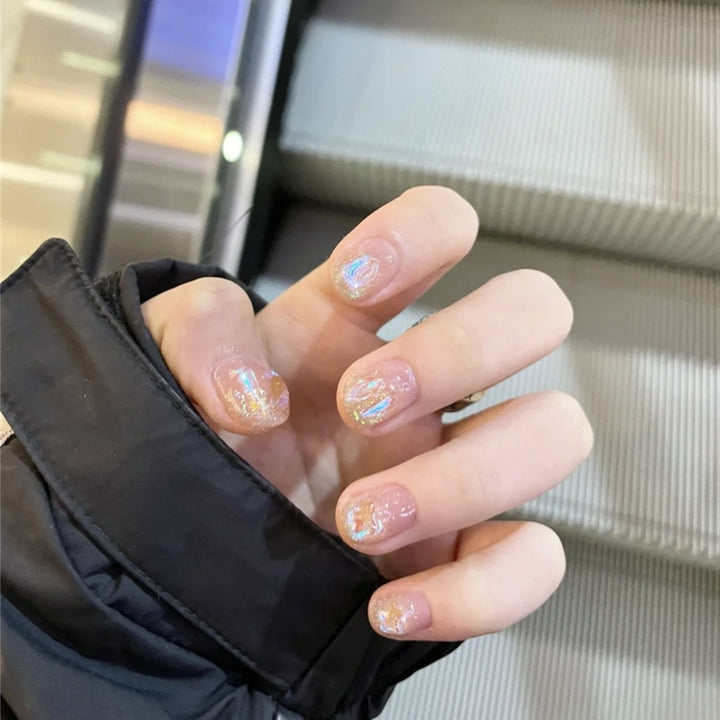 Sparkling Glittery Press-On Nail Set Kalsten