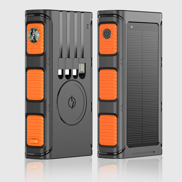 Solar Powerbank with Integrated Compass and Multiple Charging Ports Kalsten
