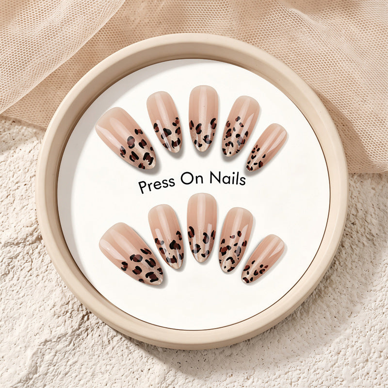 Decorative Leopard Print Press-On Nails Kalsten