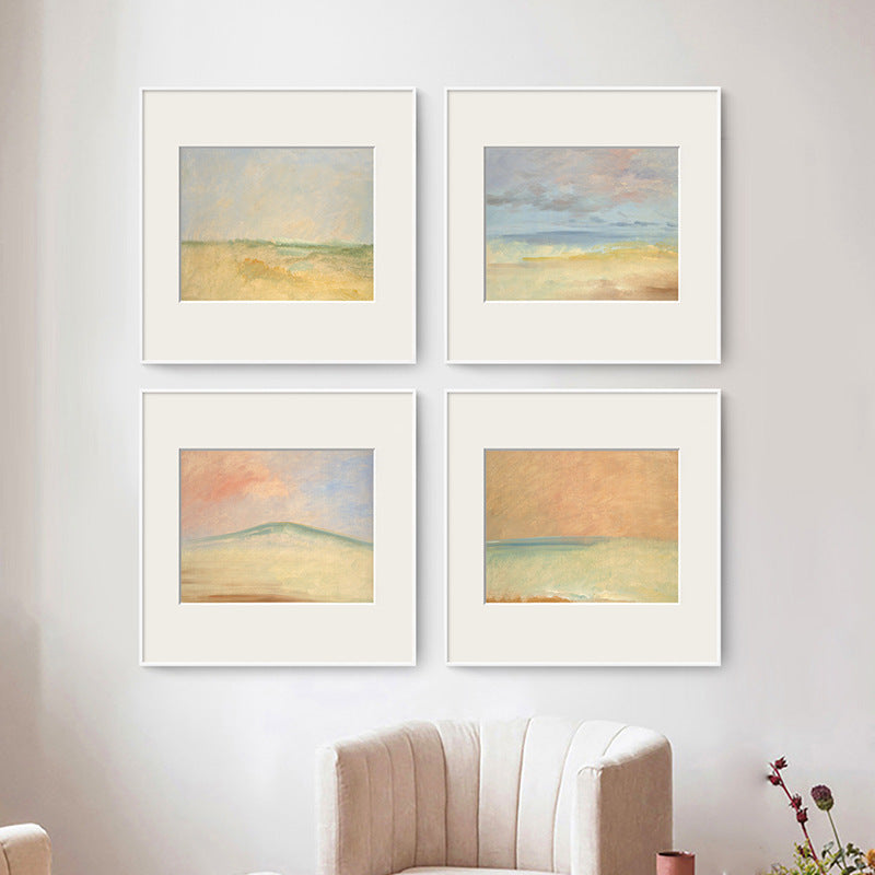 Framed Beach Landscape Artwork