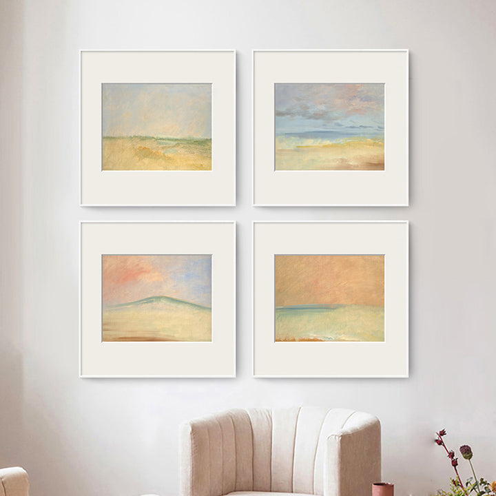 Framed Beach Landscape Artwork