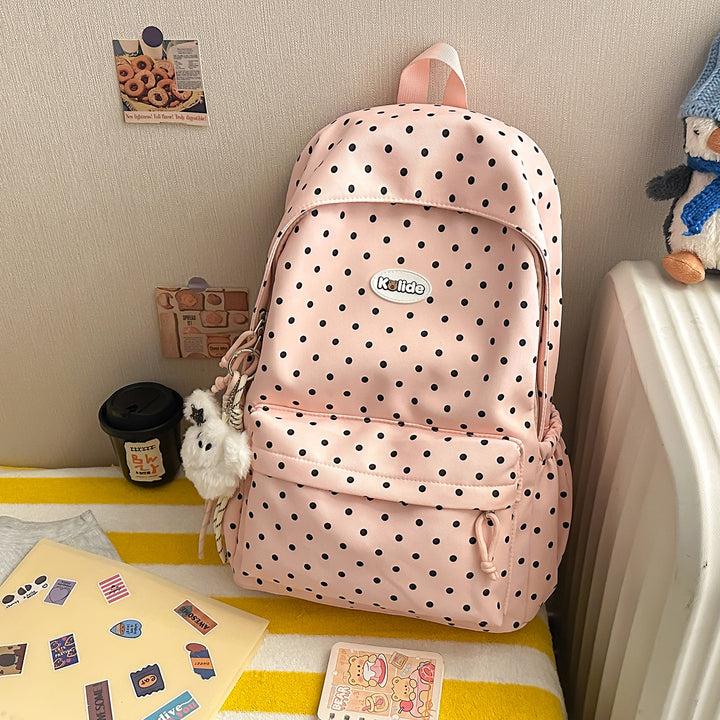 Stylish Polka Dot Lightweight Backpack Kalsten