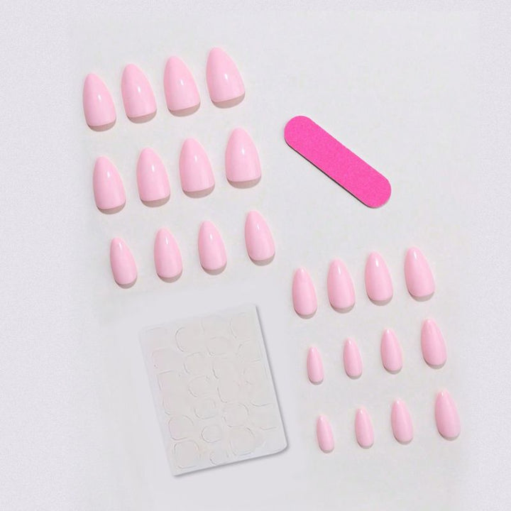 Acrylic nail set with elegant and natural designs Kalsten