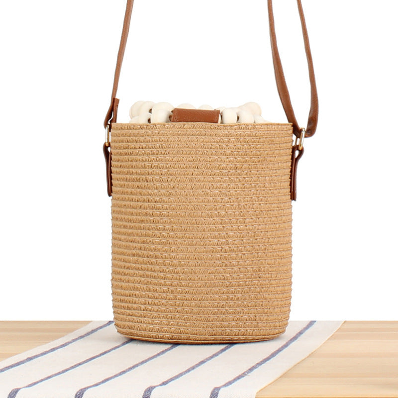 Handbag Made of Woven Natural Material Kalsten