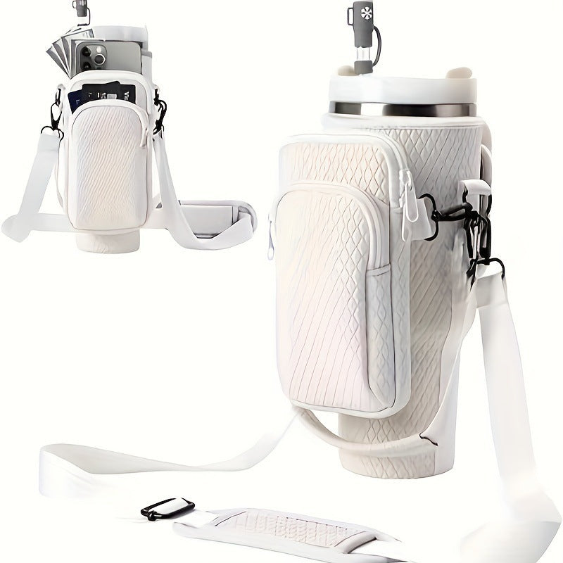 Ladies trendy and sparkling drinking bottle with shoulder bag Kalsten