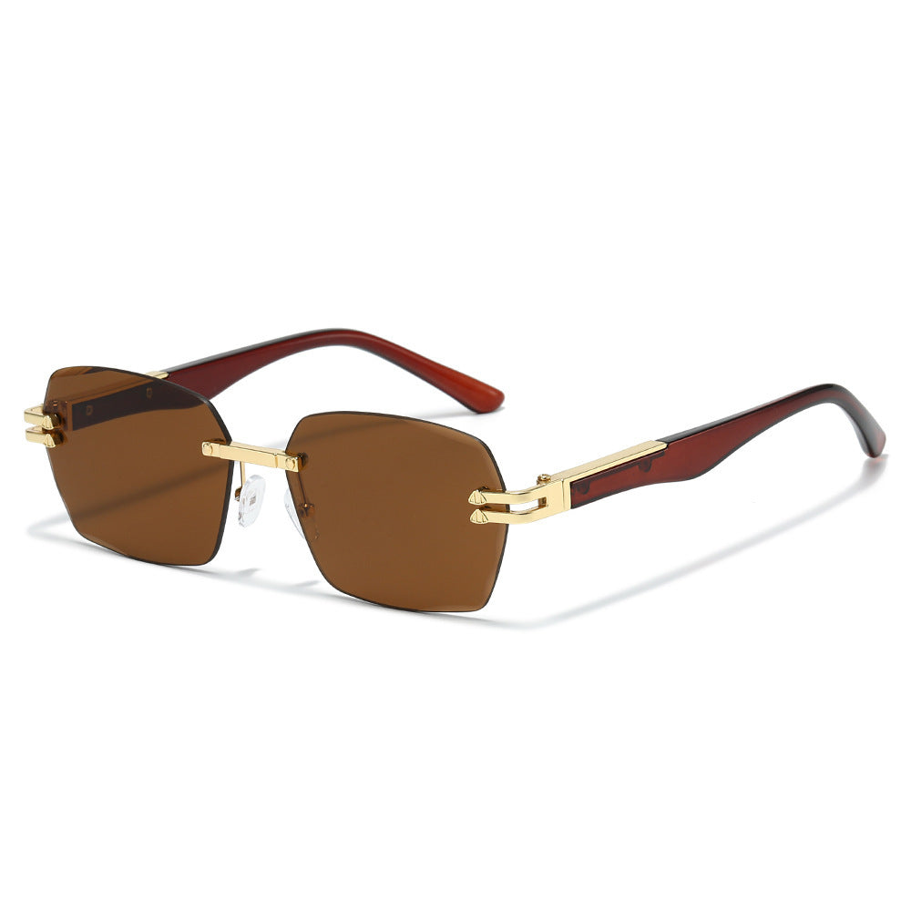 Oversized Geometric Sunglasses with Metal Details Kalsten