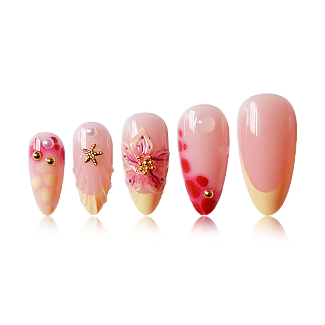 Floral-Inspired 3D Nail Art Extensions Kalsten
