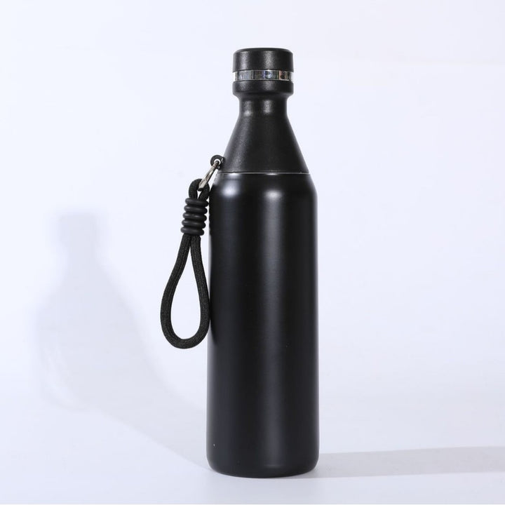 Ladies insulated stainless steel drinking bottle with practical carrying handle Kalsten