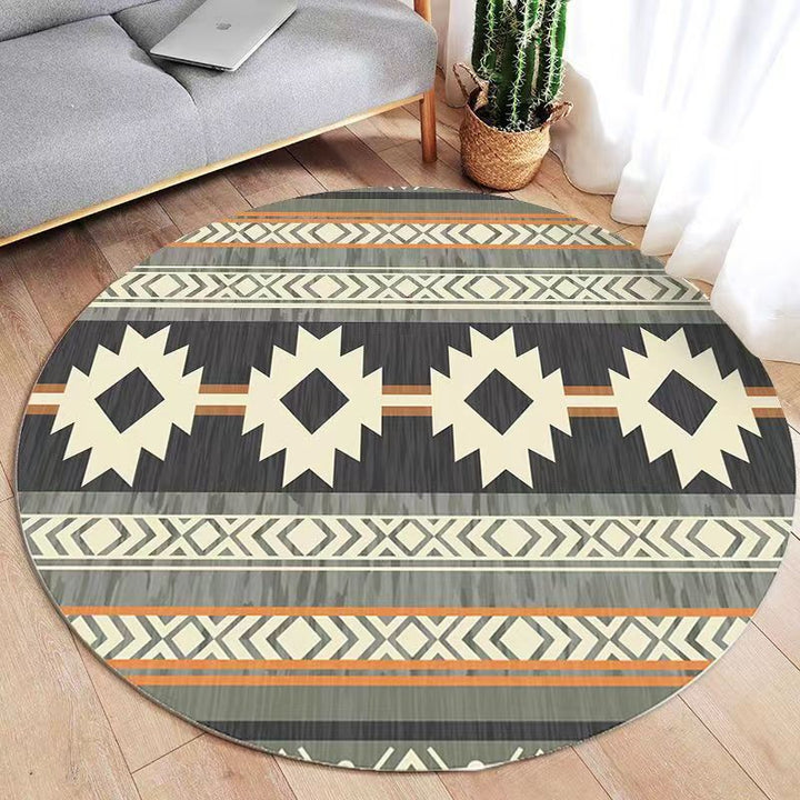 Bohemian Geometric Pattern Area Rug Kalsten