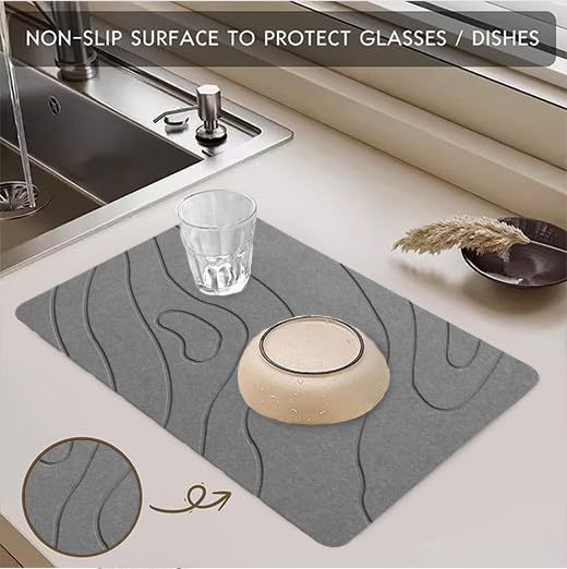 Textured Kitchen Drying Mat Kalsten