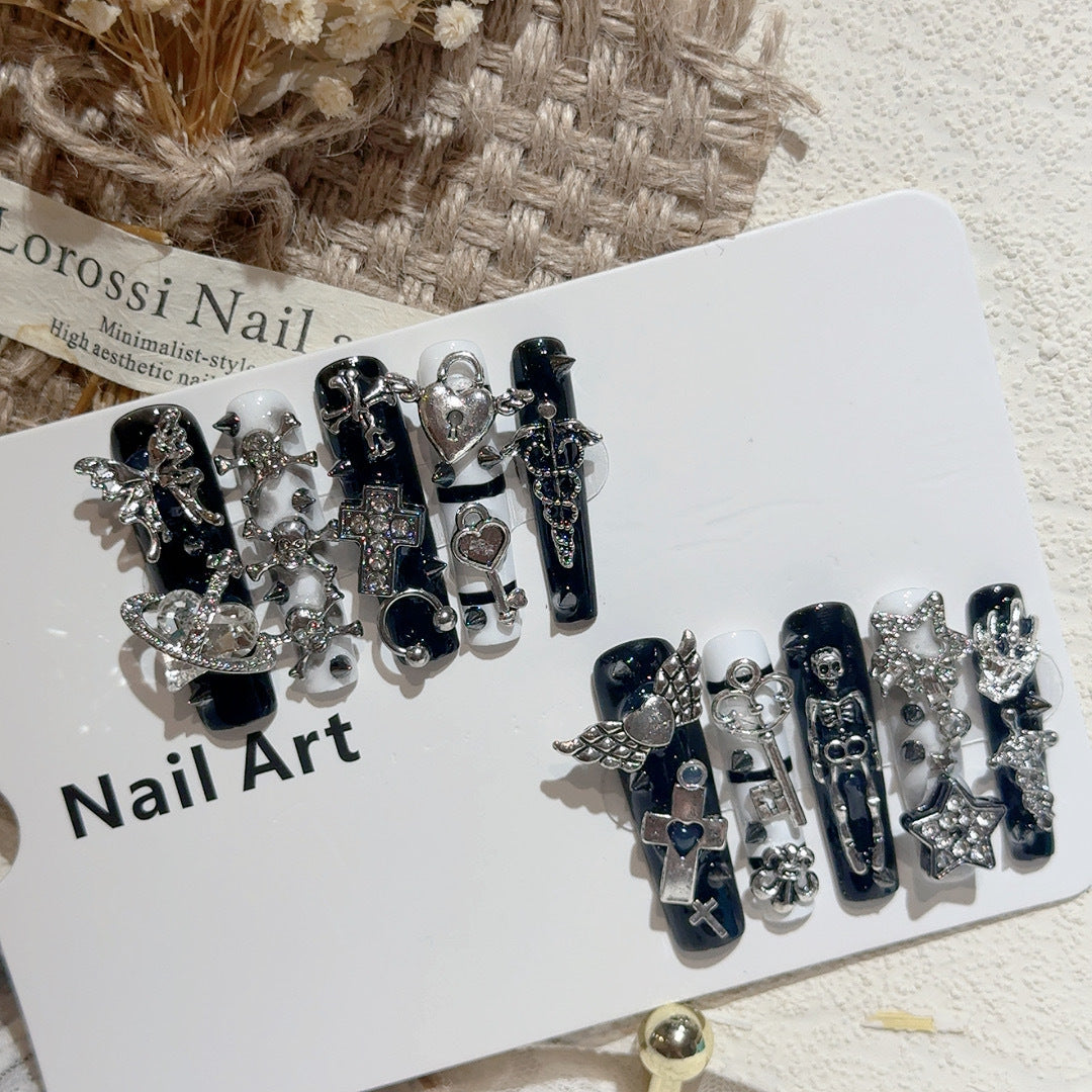 Gothic-Themed Nail Art Accessories