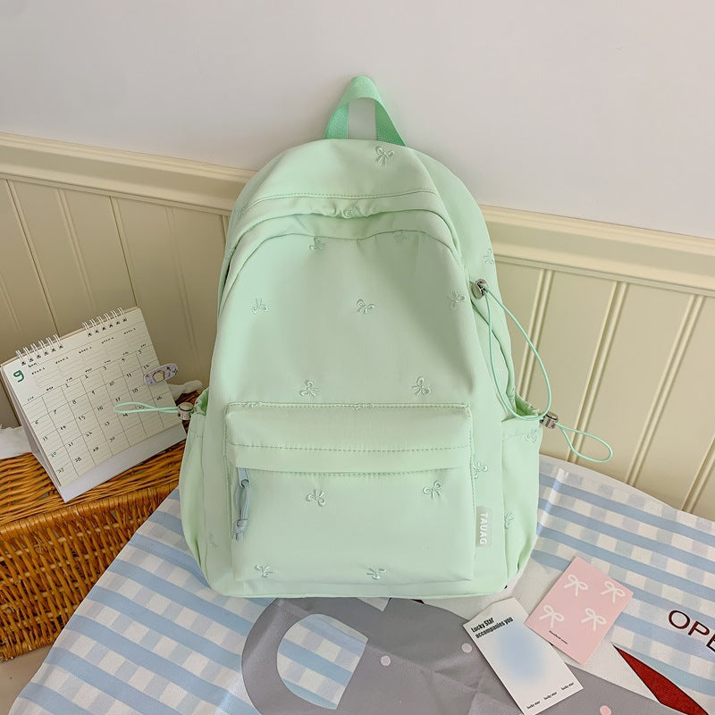 Floral Embroidered Daily Backpack Kalsten