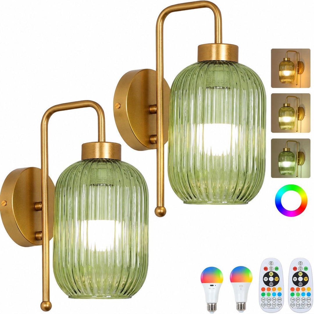 Elegant Glass Wall Sconce with Adjustable Lighting