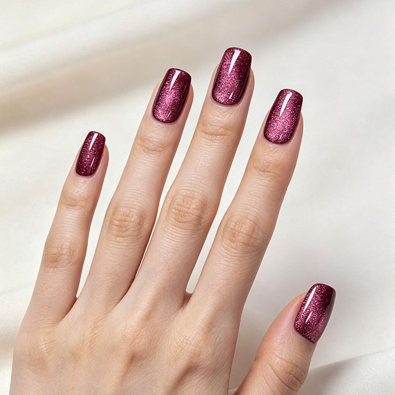 Glossy Acrylic Press-On Nail Set