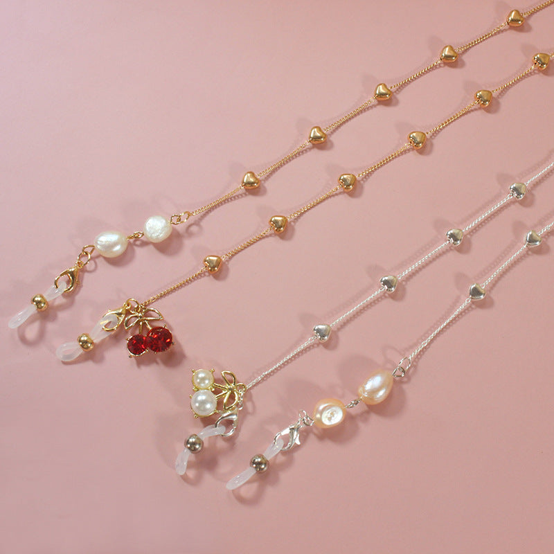 Elegant jewelry ribbon with pearls and silver accents Kalsten