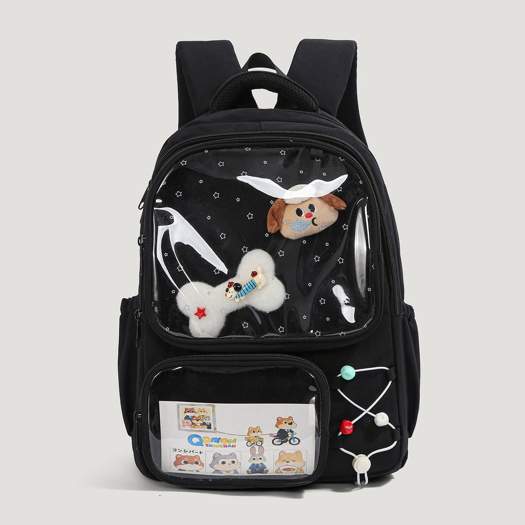 Playful Illustrated Dog-Themed Backpack Kalsten