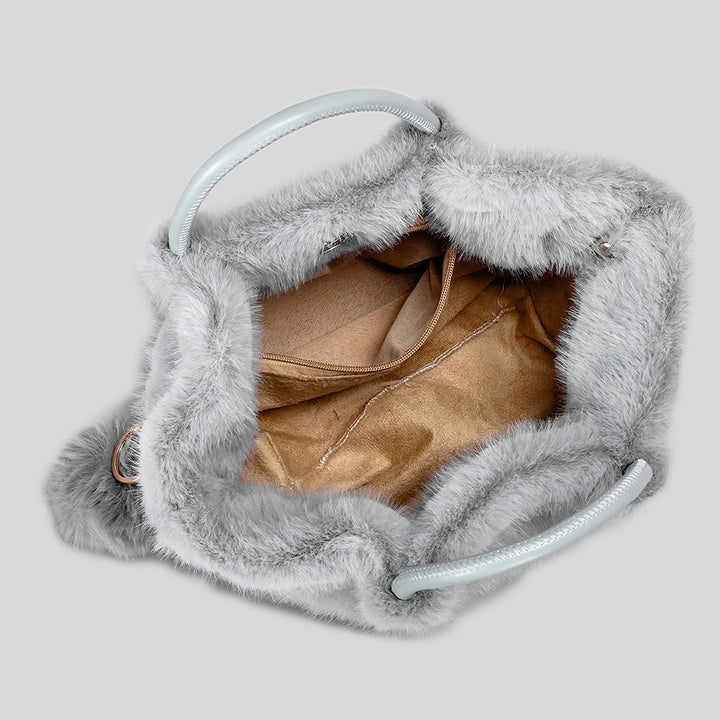 Plush Faux Fur Handbag
