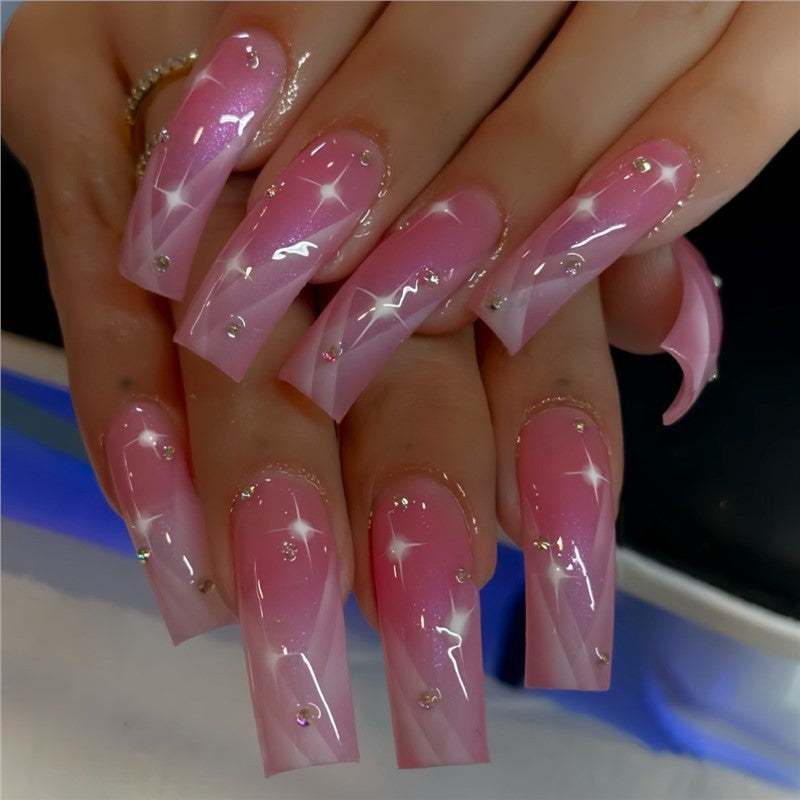 Elegant 3D Gradient Nail Art Kalsten