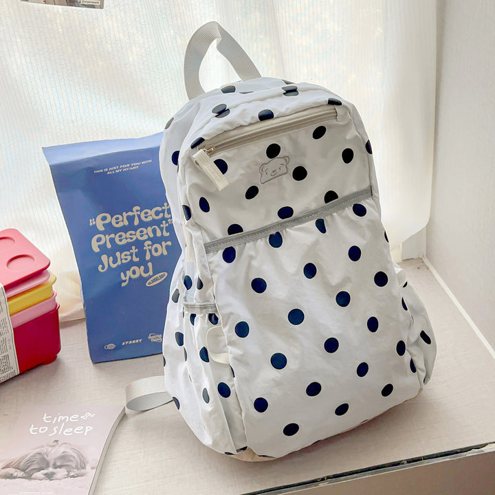 Casual Polka Dot Backpack Kalsten