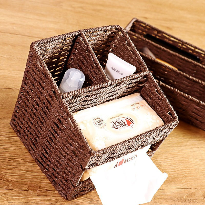 Ladies Storage Basket in Natural Woven Look Kalsten