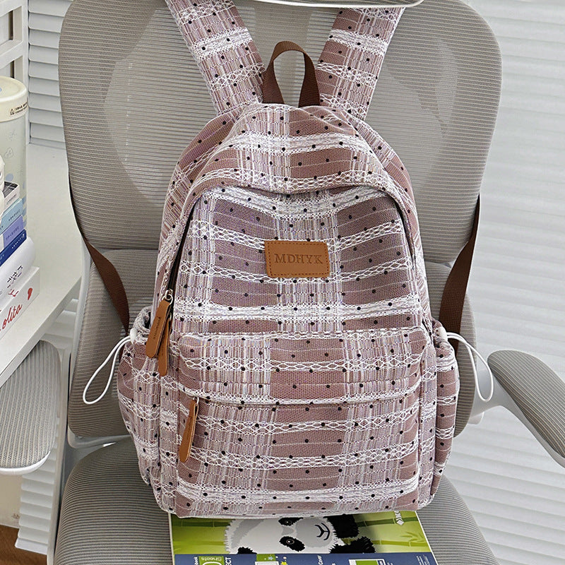 Compact Polka Dot Backpack Kalsten