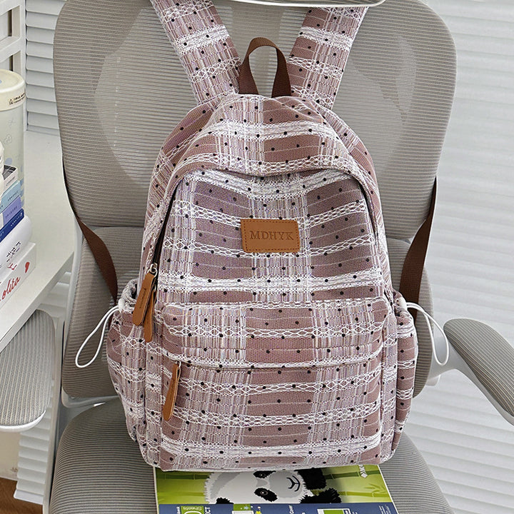 Compact Polka Dot Backpack Kalsten