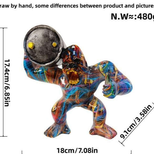Sporty decorative figure of a weightlifter Kalsten