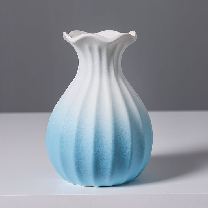Textured Ceramic Flower Vase Kalsten