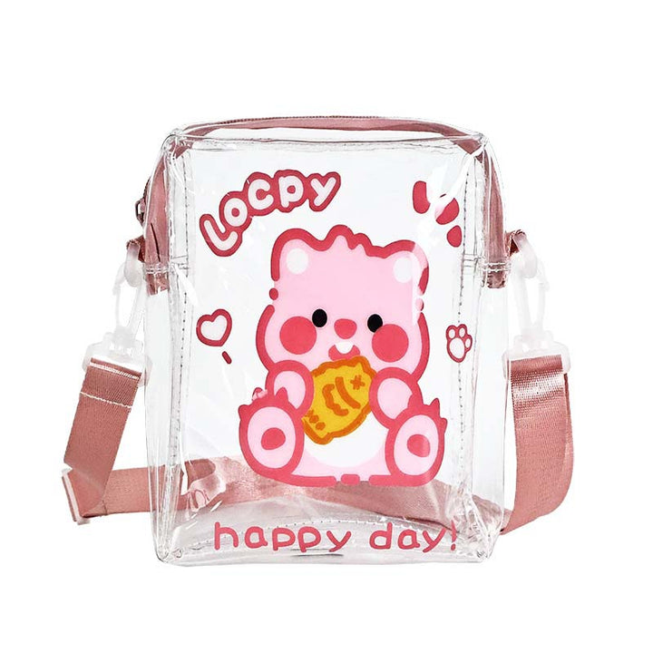 Transparent Cartoon Animal Crossbody Bag