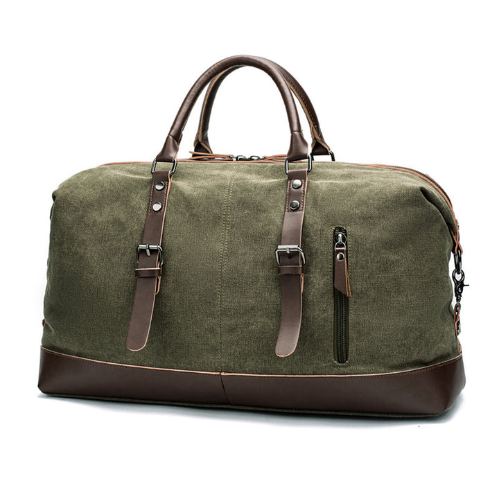 Spacious Travel Bag Made of Sturdy Canvas and Leather Kalsten
