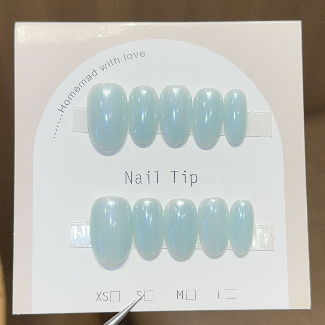 Artifical Nail Tips with Shimmering Effect Kalsten