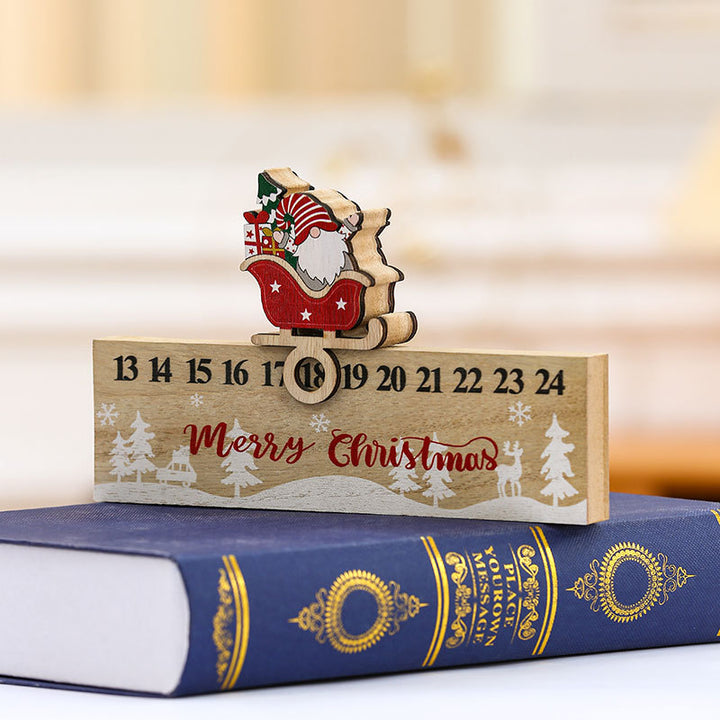 Wooden Advent Calendar Decoration Kalsten