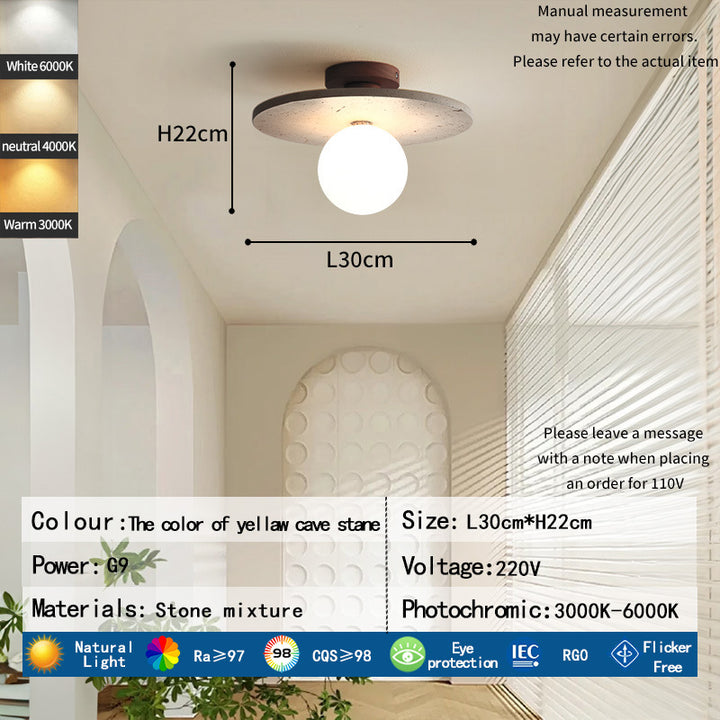 Modern Stone Ceiling Light