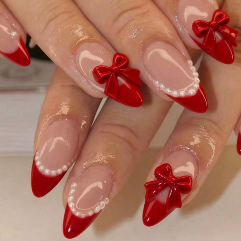 Nail art set with high-quality ribbon and pearl design Kalsten