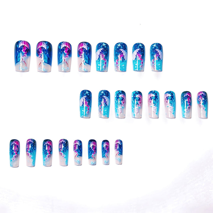 Artistic Jellyfish Nail Art Kalsten
