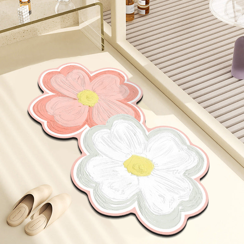 Decorative Floral Bath Mat