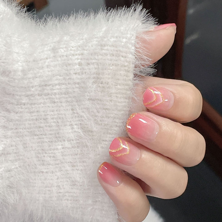 Artistic Bi-Colored Press-On Nails Kalsten
