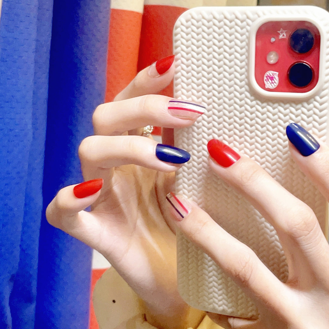 Artistic Multi-Design Press-On Nail Set